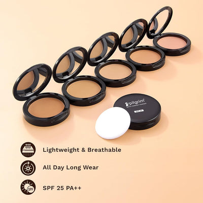 Pilgrim Compact Powder Matte Finish SPF 25, 7g - Honey-15 - Image 6