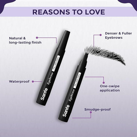 قلم تعبئة الحواجب من سانفي (أسود، عبوة من قطعة واحدة)