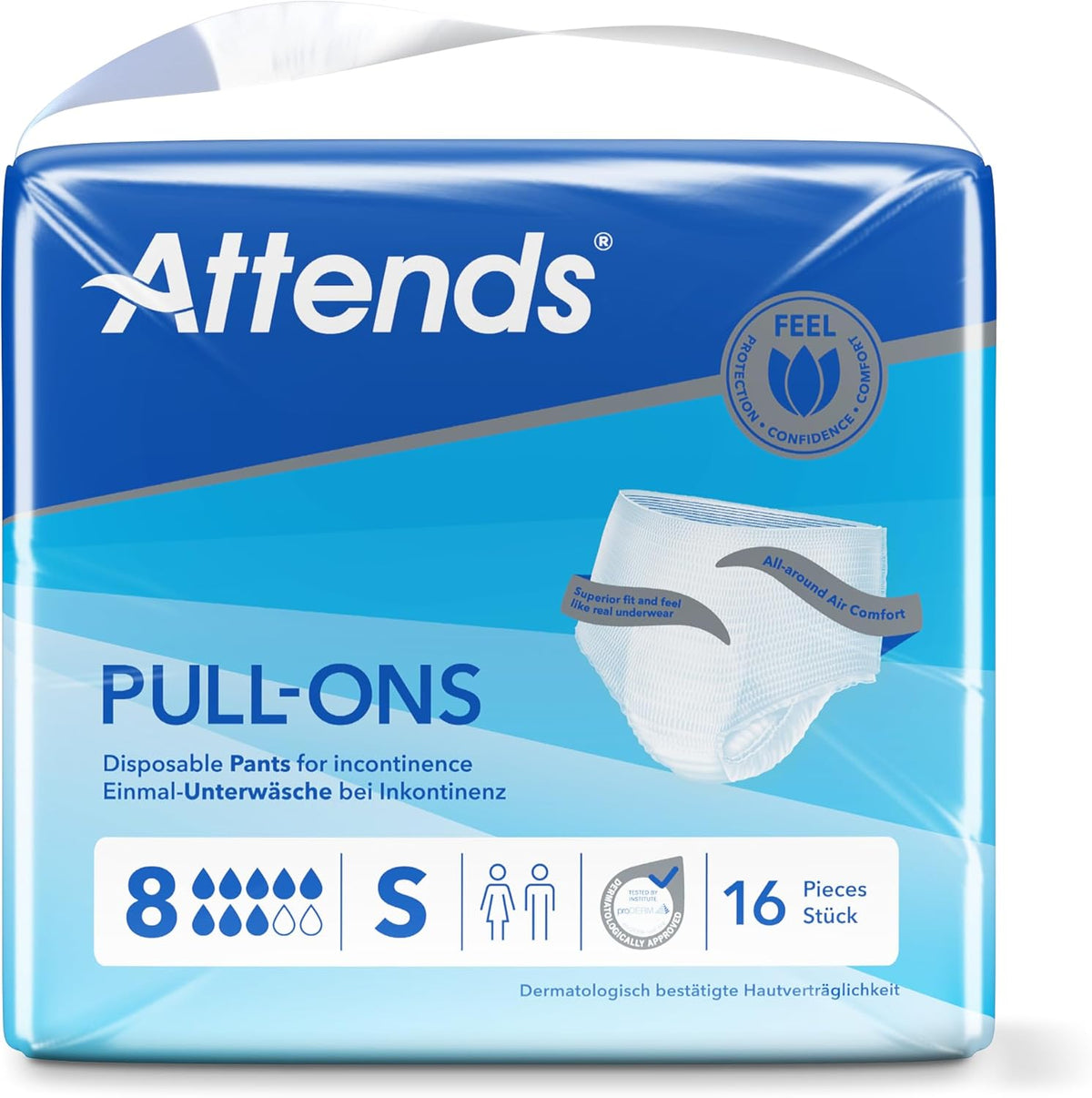 Attends Pull On 8 Small Incontinence Pants - 64 Pack