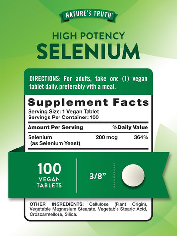 NT SELENIUM 200MCG 100TAB (24/CASE)