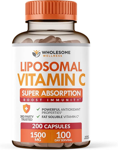 Wholesome Wellness Liposomal Vitamin C Capsules 200