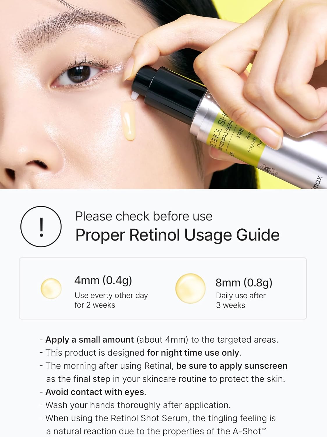 CELIMAX Retinol Shot Tightening Face Serum - Enhance Skin Firmness & Vitality - 30ml - Image 6