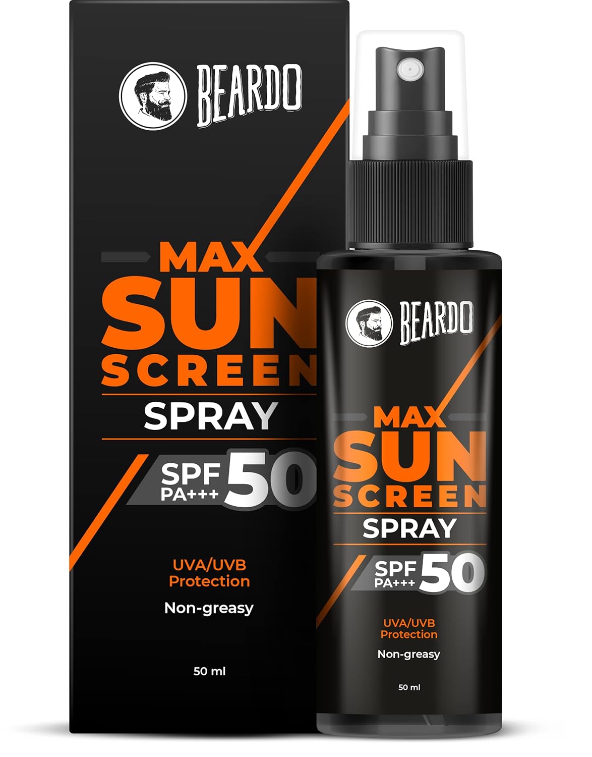 Beardo Max Sunscreen Spray SPF50 - Sun Care Protection, 50ml