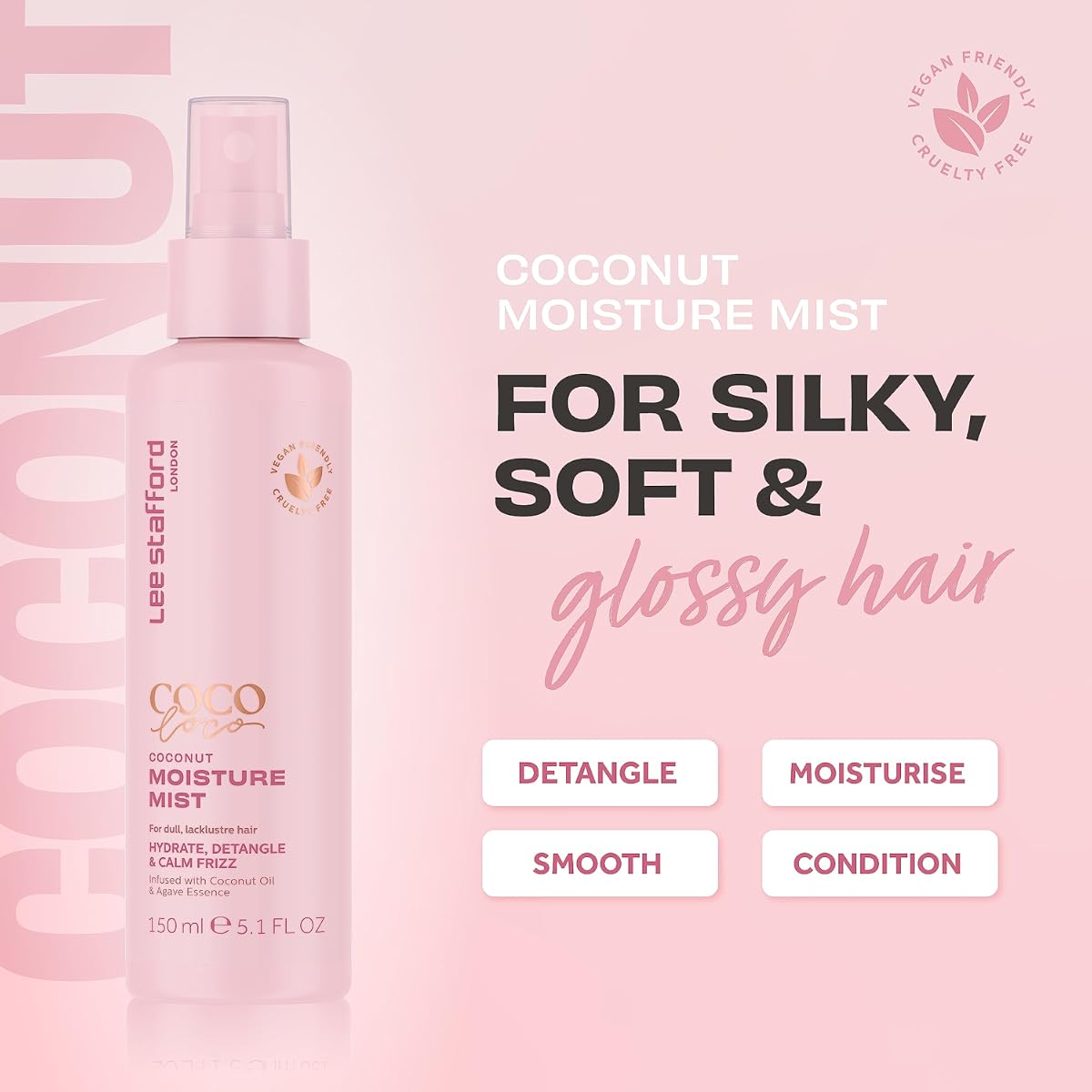 Lee Stafford Coco Loco Coconut Moisture Mist with Agave - 150ml - Image 2