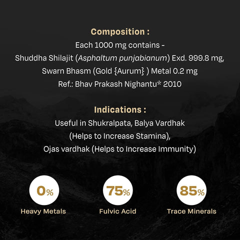 Auric High Altitude Shilajit/Shilajeet Gold Resin 20g