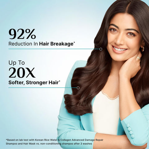 Pilgrim Korean Rice Water & Collagen Advanced Damage Repair Shampoo (200ml)