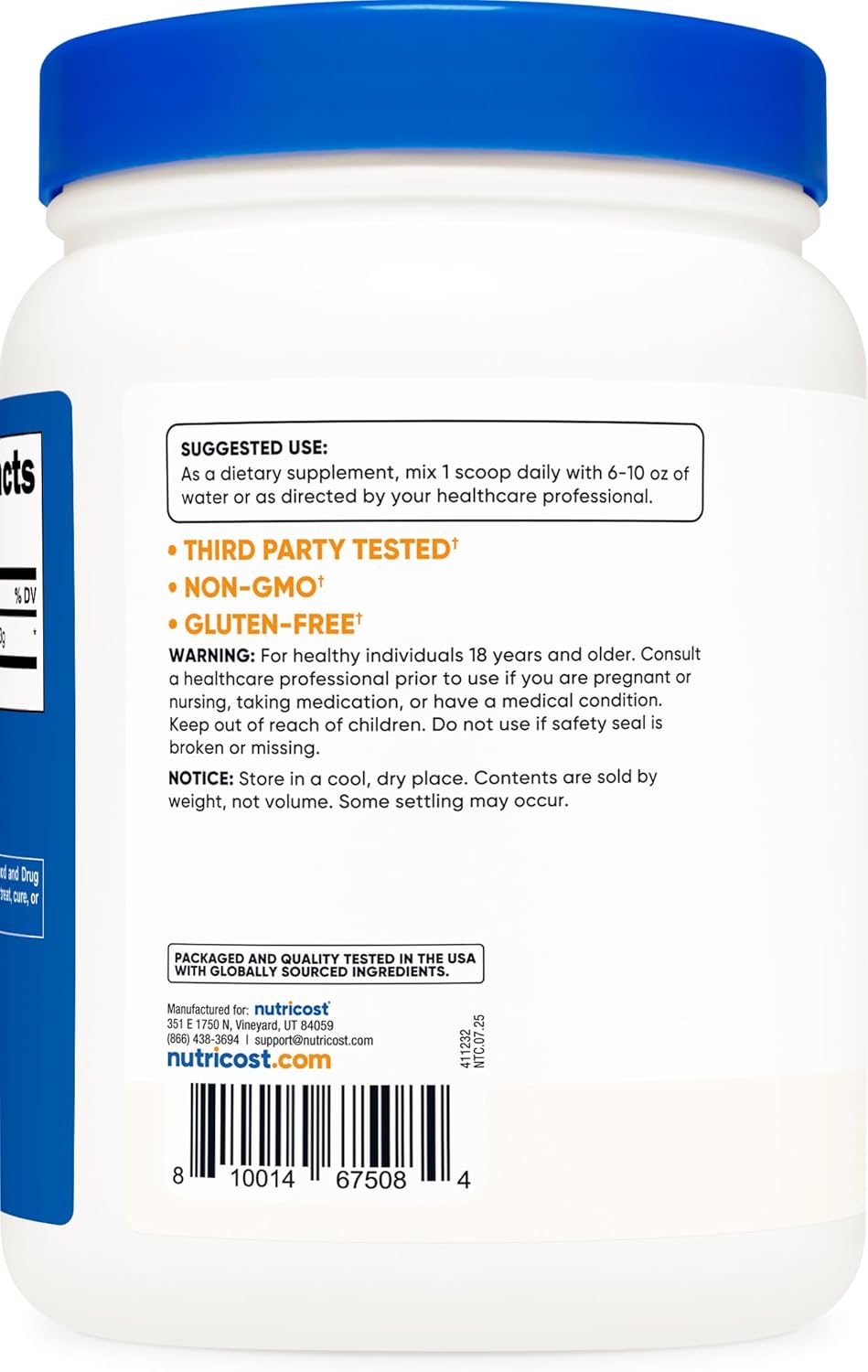 Nutricost L-Citrulline Malate Powder 2:1 Ratio - 600 Grams - Image 4