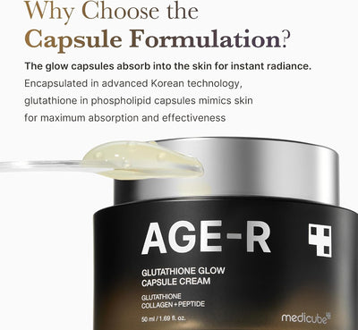 Medicube Glutathione Glow Capsule Cream - Capsule Formula, Korean Technology - 1.69 fl.oz - Image 3