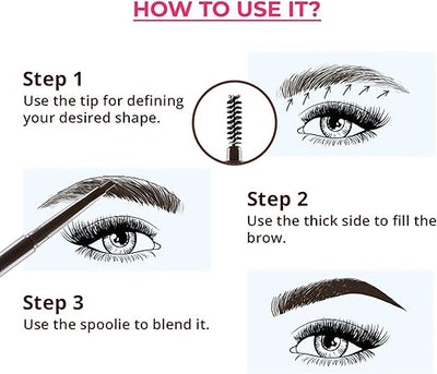 Nykaa BrowGirl Brow Definer - Bewitched Chestnut, 0.35g - Image 3
