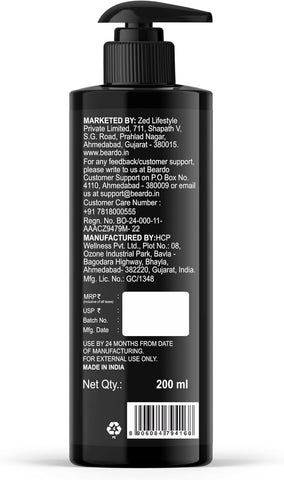 Beardo Activated Charcoal Face Wash 200ml
