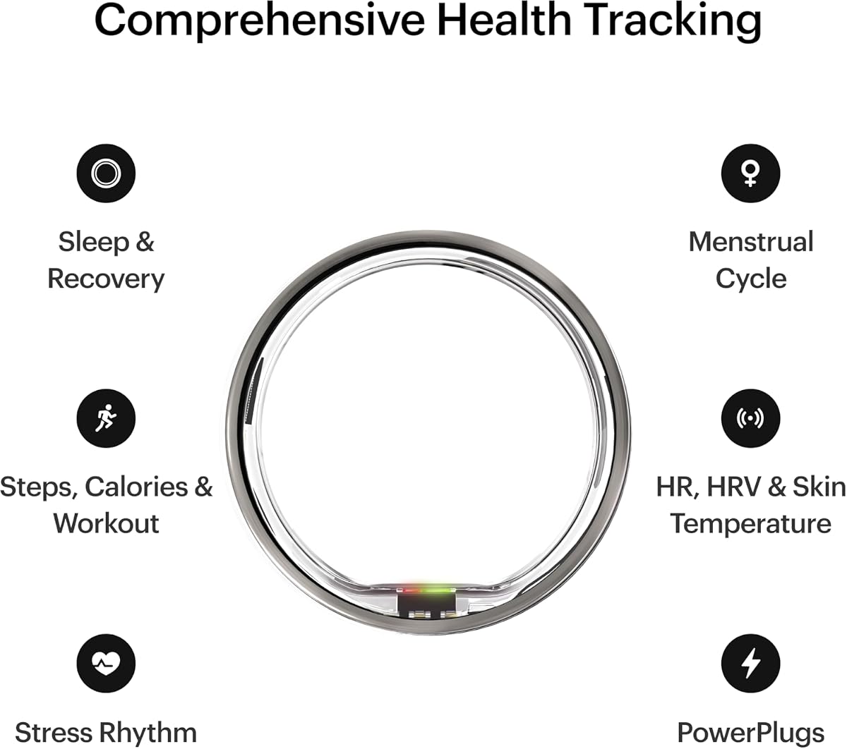 Ultrahuman Ring AIR - Smart Health Tracker, Raw Titanium, Size 09 - Image 3