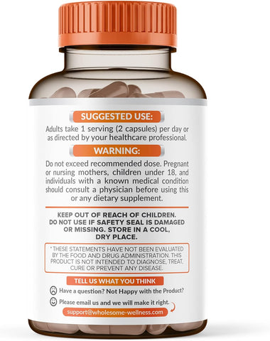 Wholesome Wellness Liposomal Vitamin C Capsules 200