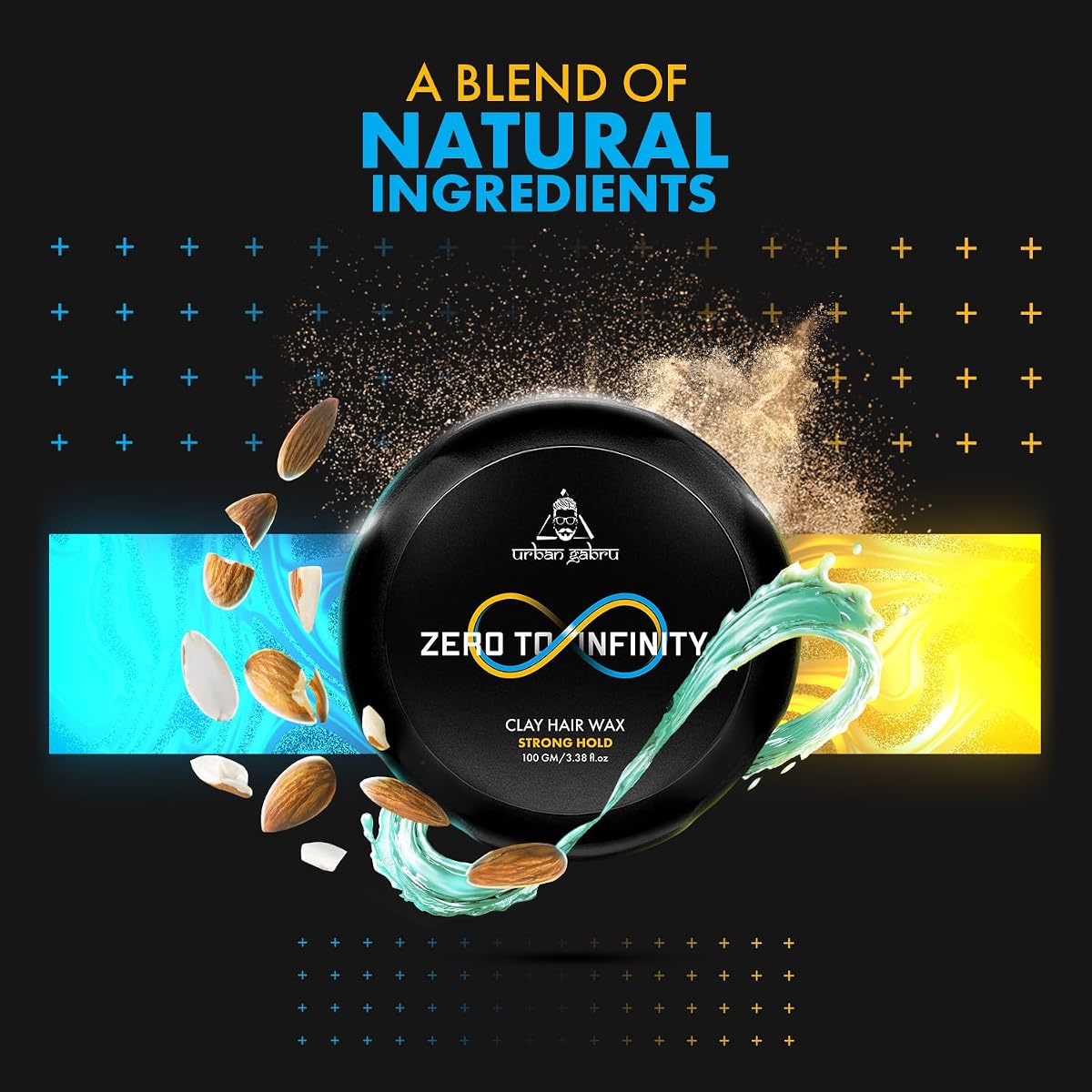 Urban Gabru Clay Hair Wax Zero to Infinity with Vitamin E & Earth Clay - 100g - Image 4