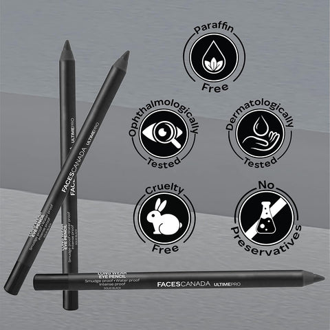 FACES CANADA Eye Pencil Solid Black 02 1.2 gm