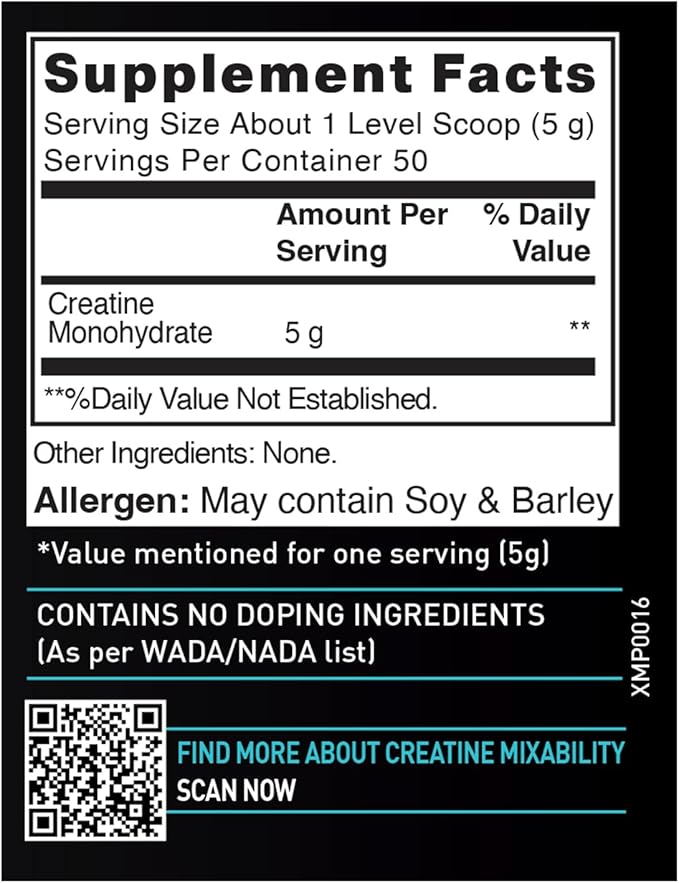 MuscleBlaze Creatine Monohydrate Powder - Unflavoured, 250g, 50 Servings - Image 6