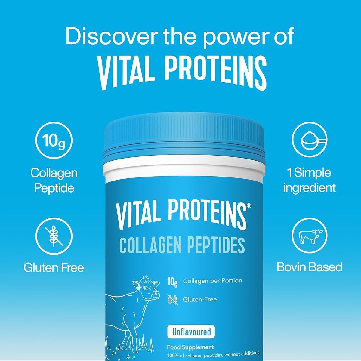 Vital Proteins Collagen Peptides Beauty Supplement Powder, 284g - Image 4