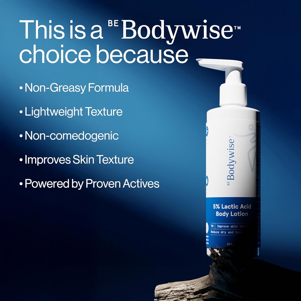 Be Bodywise AHA Body Lotion with 5% Lactic Acid, Aloe & Cica - 200ml - Image 5