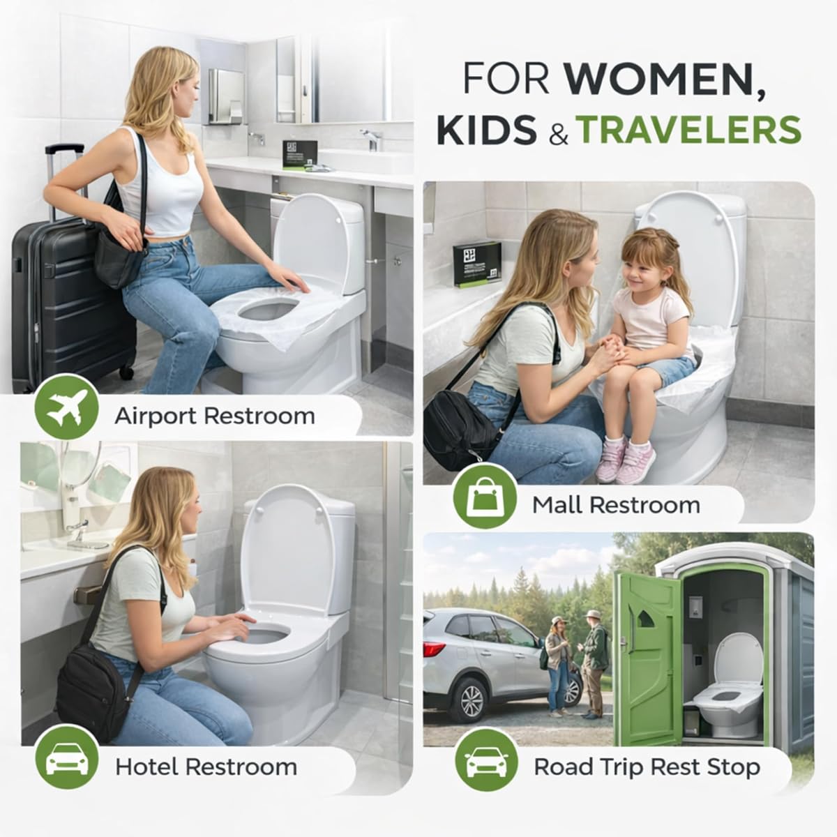 Pee Safe Disposable Toilet Seat Cover - Paper-Based, Eco-Friendly - 20 Pieces - Image 5