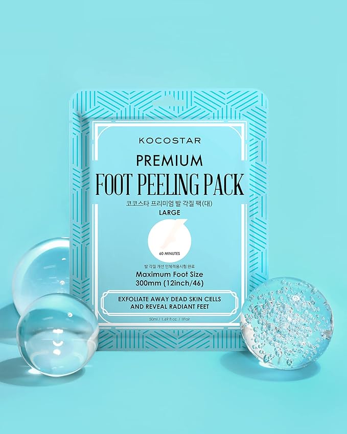 Kocostar Premium Foot Peeling Pack Large - Exfoliating Mask, 44ml, 1 Pack - Image 4