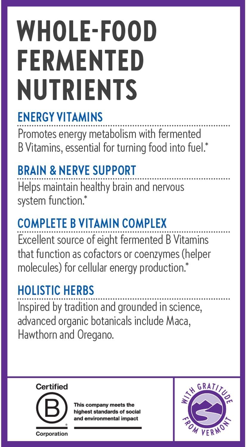New Chapter Fermented Vitamin B Complex Capsules, 30 Count - Image 8