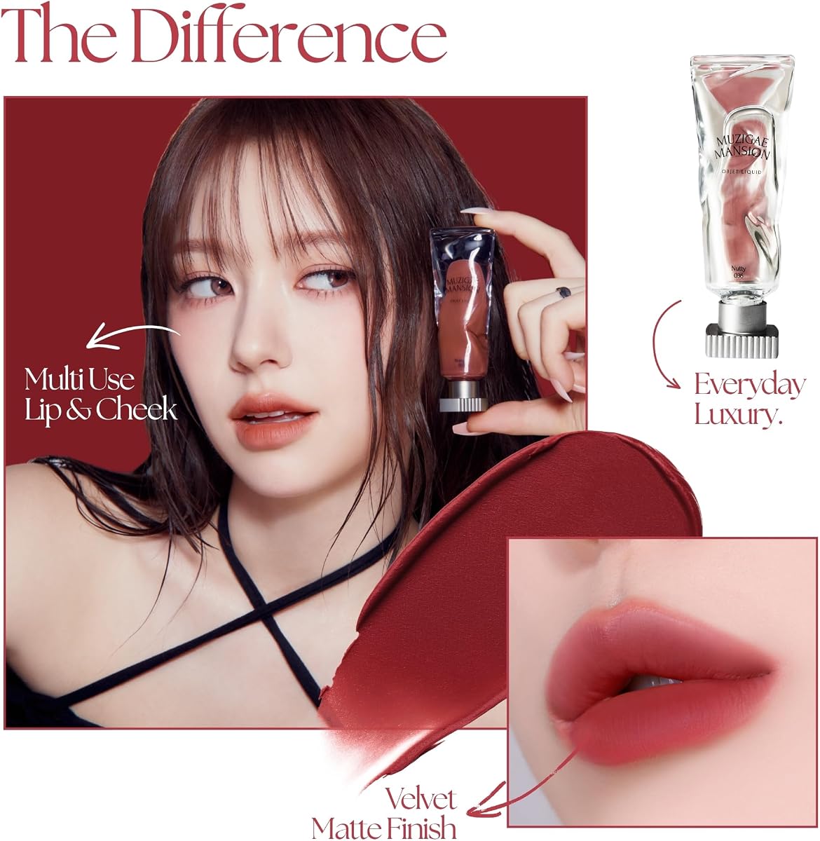 OBJET Liquid Lip Stain 008 Dominant - Velvet Matte, 6ml