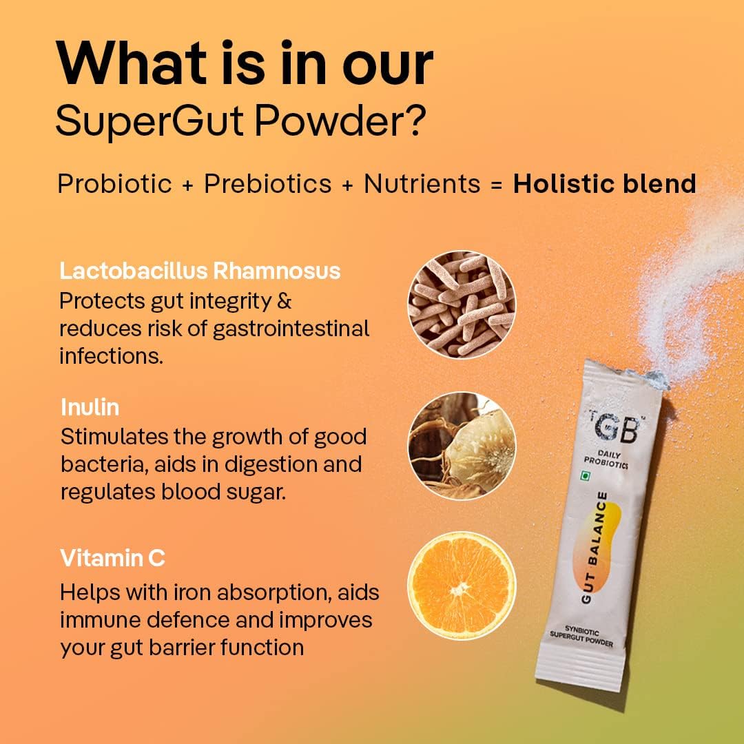The Good Bug Gut Balance SuperGut Stick - Probiotics, Inulin, Vitamin C - 15 Days Pack - Image 4