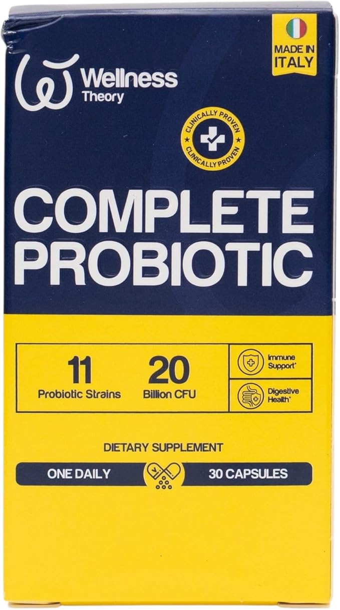 Wellness Theory Probiotics Capsules for Gut Health - 30 Pack