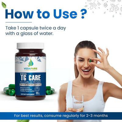 Vedapure TG Care Capsules - Vitamins & Minerals - 60 Count