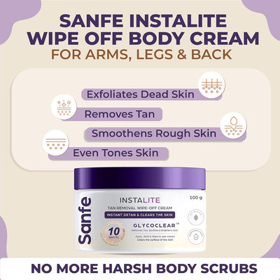Sanfe Instalite Detan Cream with Glycoclear Technology - 100g - Image 3