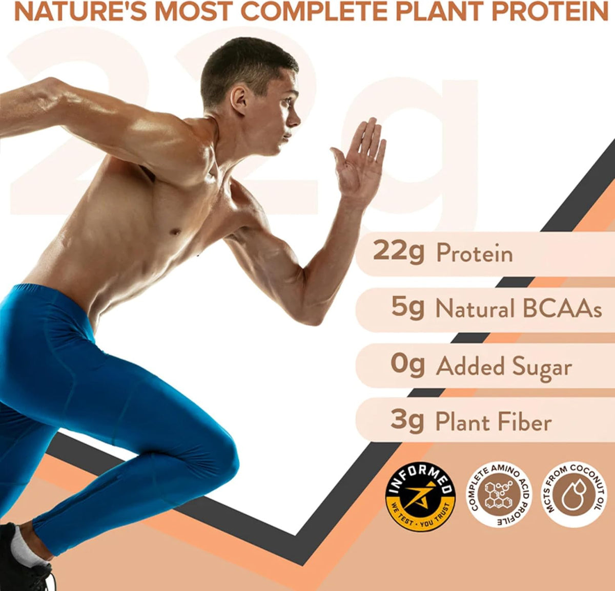 Wellbeing Nutrition Organic Vegan Plant Protein, 22g Dark Chocolate - 32gm - Image 2