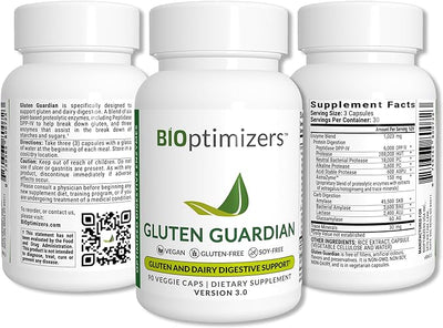 BiOptimizers Complete Gut Health Bundle - P3-OM, Gluten Guardian, MassZymes, 270 Capsules - Image 4