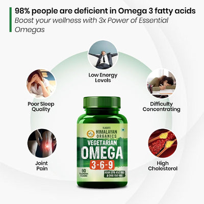 Himalayan Organics Vegan Omega 3 6 9 Supplement – 90 Veg Capsules - Image 6