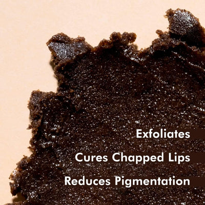 mCaffeine Coffee Lip Scrub - Pure Arabica, Cold-Pressed Coconut Oil, 12g - Image 4