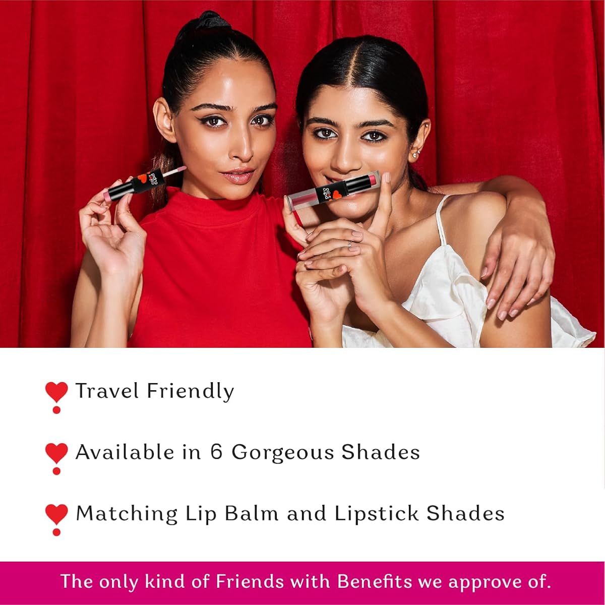 Color Cupid Flirtfuchsia LB3 Lip Balm + Liquid Lipstick Duo - 2-in-1 - Image 5