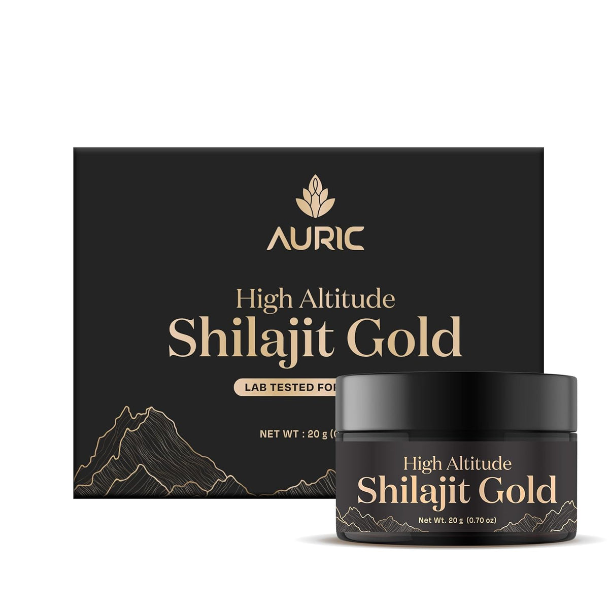 Auric High Altitude Shilajit/Shilajeet Gold Resin 20g