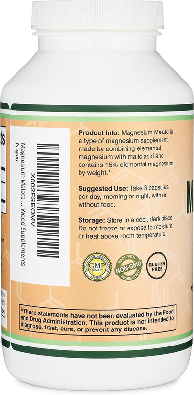 Doublewood Magnesium Malate Capsules - 420 Count - Image 4