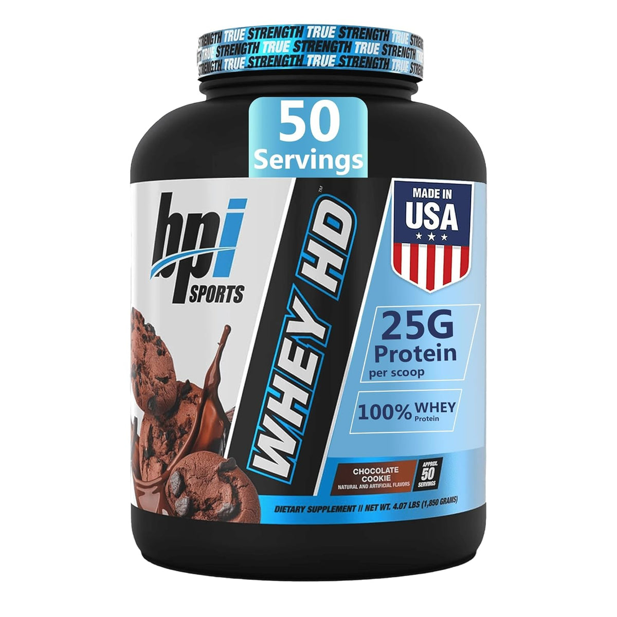 BPI Sports Nutrition Whey HD - Chocolate Cookies 4.1 lb 50 Servings