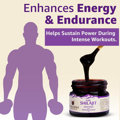 Upakarma Ayurvedic Shilajit & Ashwagandha Resin - 10g - Image 4