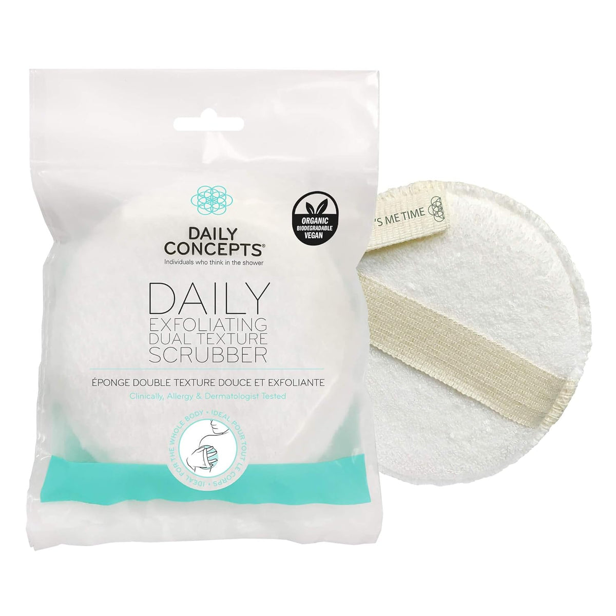 Daily Concept Exfoliating Body Scrubber - Dual Texture, Medium Size