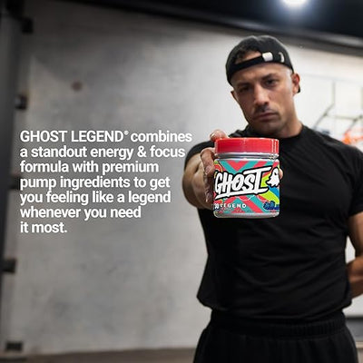 Ghost Legend V3 Blue Raspberry Sports Nutrition Powder - 30 Servings, 400g - Image 6