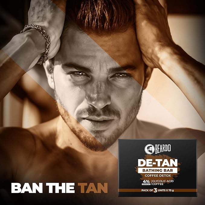 Beardo Detan Coffee Detox Bathing Bar - 75g, Pack of 3 - Image 5