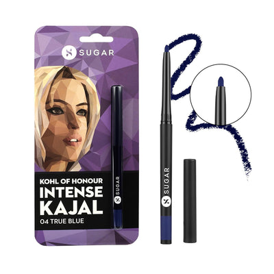 Sugar Cosmetics Kohl Of Honour Intense Kajal - 04 True Blue, Single Blister