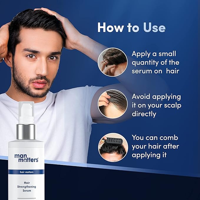 Man Matters Hair Serum for Men with Jojoba & Argan Oil - 90ml - Image 3