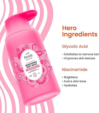 Foxtale Brightening Body Wash with Glycolic Acid & Niacinamide - 250ml - Image 6