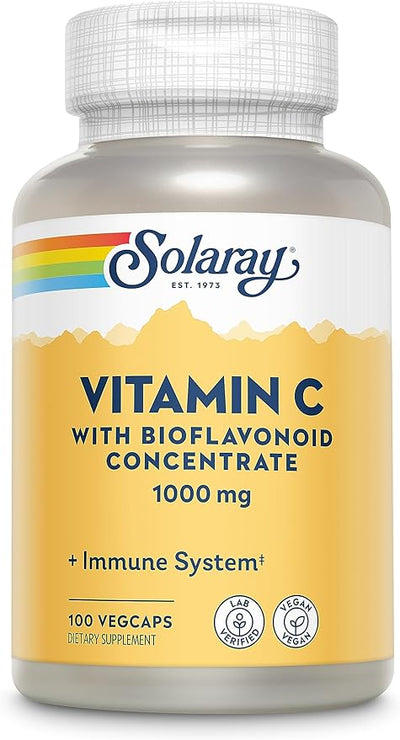 Solaray Vitamin C 1000MG W/ Bioflavanoid V-Cap 100's