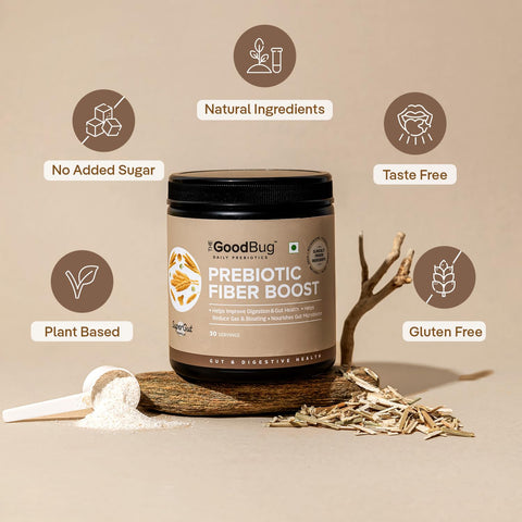 The Good Bug Prebiotic Fiber Boost Powder Improves Digestion Bloating & Gas 30 Servings