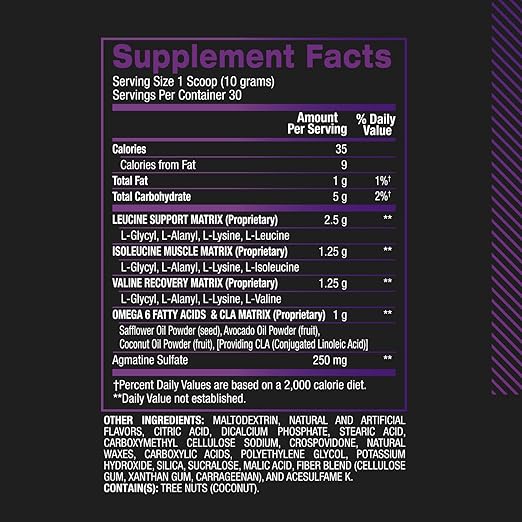 BPI Best BCAA Powder, Grape Flavour, 30 Servings - 300g - Image 7