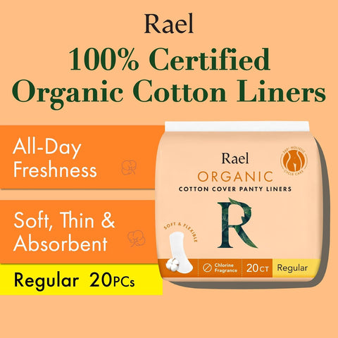 Rael Organic Cotton Panty Liner Regular 20S