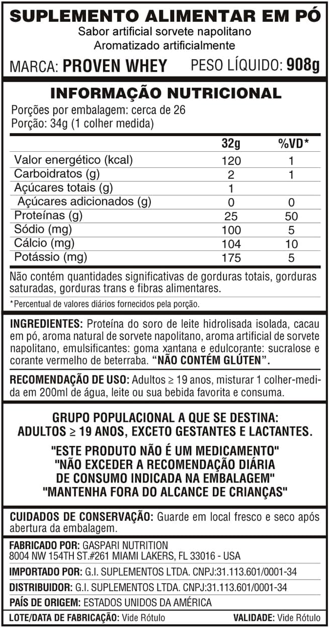 Gaspari Nutrition Proven Whey - 100% Hydrolyzed Whey Protein Isolate, 2lb - Image 3