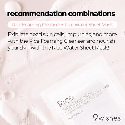 9Wishes Rice Foaming Cleanser with Korean Rice Powder - 120ml - Image 5